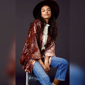 Anthropologie Esme Velvet Kimono, M, NWOT